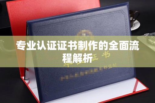 龙安专业认证证书制作的全面流程解析