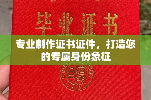 龙安专业制作证书证件，打造您的专属身份象征