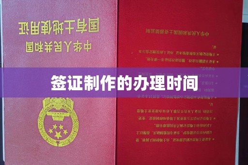 龙安签证制作的办理时间