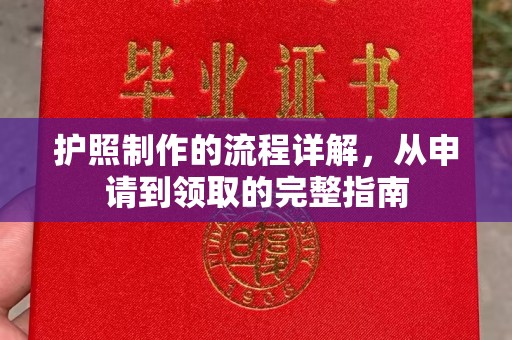 龙安护照制作的流程详解，从申请到领取的完整指南