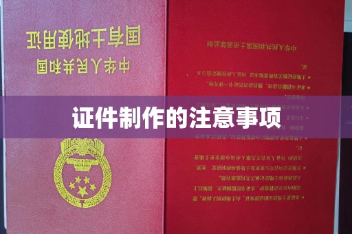 龙安证件制作的注意事项
